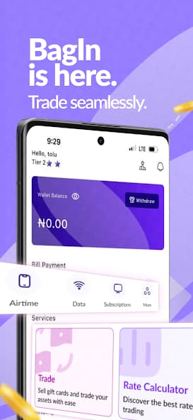 BagIn App Dashboard